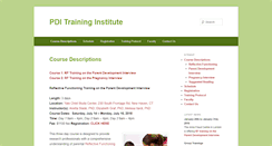 Desktop Screenshot of pditraininginstitute.com