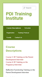 Mobile Screenshot of pditraininginstitute.com